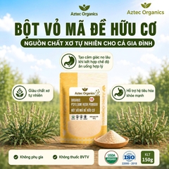 Aztec Organics - Bột vỏ mã đề hữu cơ 150g