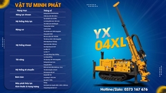 Máy khoan lõi đá YX-4XL – Phục vụ khoan địa chất công trình, khai thác mỏ