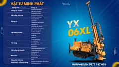 Máy khoan lõi đá YX-6XL – Phục vụ khoan địa chất công trình, khai thác mỏ