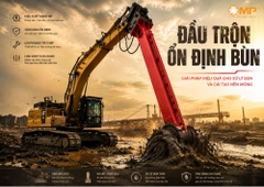 Đầu trộn ổn định bùn xoay gắn máy xúc - Gia cố đất yếu | Vật Tư Minh Phát