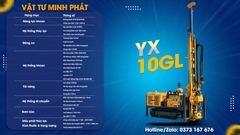 Máy khoan lõi đá YX-10GL – Phục vụ khoan địa chất công trình, khai thác mỏ