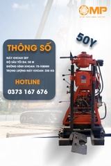Máy khoan địa chất 50Y mini – khoan sâu 50m, chuyên dùng địa hình khó