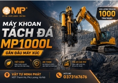 Máy Khoan Tách Đá Gắn Đầu Máy Xúc MP 1000 – Giải Pháp Phá Đá Hiện Đại, An Toàn, Tối Ưu Chi Phí