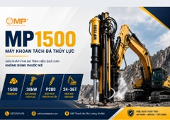 Máy Khoan Tách Đá Gắn Đầu Máy Xúc MP1500 – Giải Pháp Phá Đá Tĩnh Công Suất Lớn, Không Dùng Thuốc Nổ