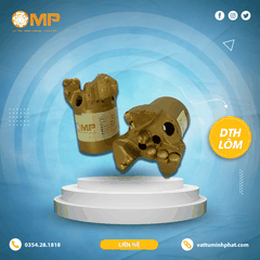 Mũi khoan 3 cạnh lõm phá mẫu DTH – Đường kính 76mm đến 200mm – Khoan đá, khoan giếng, địa chất