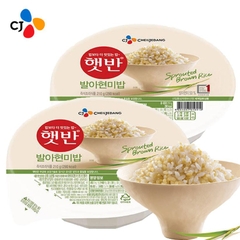 Cơm gạo mầm ăn liền Hàn Quốc CJ 210g | 햇반 발아현미밥 210g