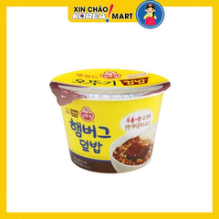 맛있는 오뚜기 컵밥 햄버그덮밥 310 G/CƠM HAMBURG THỊT NƯỚNG 310G