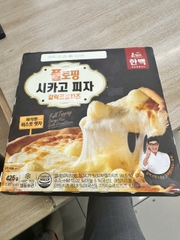 Piza phô mai 425g 한맥 풀토핑 시카고피자 갈릭크림치즈
