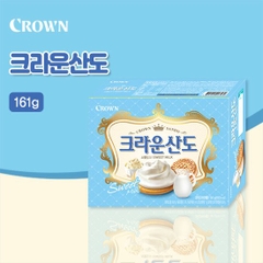 Bánh quy Crown Sando vị kem/vị dâu 161g | 해태 크라운산도 크림/딸기 161g