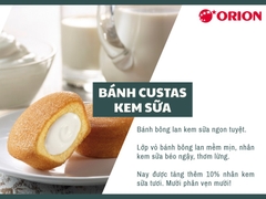 Bánh bông lan Custas nhân kem trứng/kem sữa 282g | 오리온 카스타드 오리지널/끼리크림치즈 138g