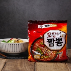 Mì Jjambbong mực cay Nongshim 124g | [농심] 오징어짬뽕 124g