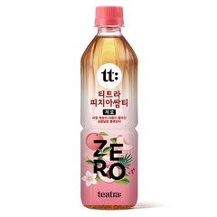 [삼립] 티트라 제로 피치아쌈티 500ml - Trà đào không đường 500ml