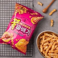 Bánh snack táo mật ong 90g [농심]꿀꽈배기 90g