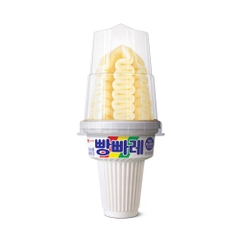 Kem lốc xoáy Fanfare vị vani 175ml | 아이스[롯데]빵빠레 바닐라 175ml