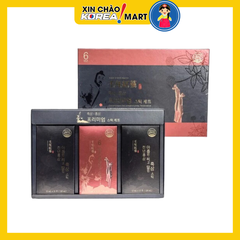 Nước hồng sâm và hắc sâm lên men (Black ginseng and Red Ginseng Premium stick set) 12ml x 30 gói | 홍삼-흑삼 프리미엄 스틱 12mlx30 stick