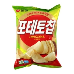 Bánh snack khoai tây truyền thống Nongshim Hàn Quốc 60g | 칩포테토오리지널 60g
