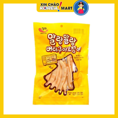 Mực tẩm bơ sợi Jeonghwa 50g | 말랑말랑버터구이오징어 50g