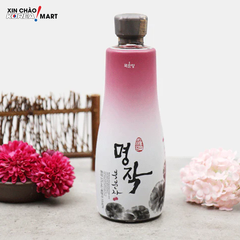 Set quà rượu Myungjak Bokbunja kèm ly | 복분자 명작세트