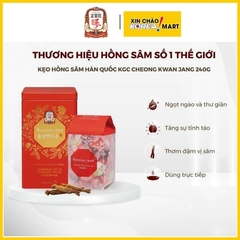 Kẹo hồng sâm có đường KGC Cheong Kwan Jang 240g | 홍삼캔디 수 240g