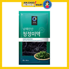 Rong biển nấu canh sấy khô Daesang Chungjungone 50g | 대상 청정원 청정미역 50g