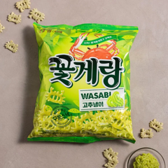 Bánh snack cua Binggrae vị truyền thống / wasabi 70g | 크라운 꽃게랑 오리지널맛 / 고추냉이 70g