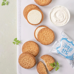 Bánh quy Crown Sando vị kem/vị dâu 161g | 해태 크라운산도 크림/딸기 161g