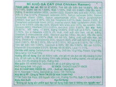 Mì khô gà cay truyền thống Samyang 105g - 불닭볶음면 오리지날 105g