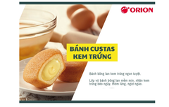 Bánh bông lan Custas nhân kem trứng/kem sữa 282g | 오리온 카스타드 오리지널/끼리크림치즈 138g