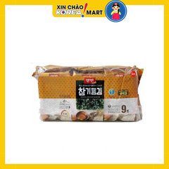 [양반] 들기름김 식탁김 10매*9봉 - Lá kim ăn liền vị tía tô 9 gói