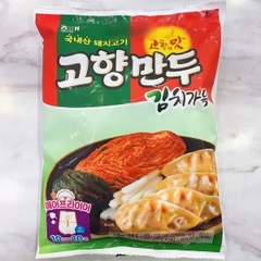 Bánh Mandu há cảo Haitai nhân kim chi 450g | 해태 고향만두 김치가득 만두 450g