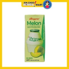 Sữa tiệt trùng Binggrae vị dưa lưới 200ml | 빙그레 메론맛 우유 200ml
