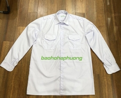 Áo Bảo Vệ Vải Thô Màu Trắng
