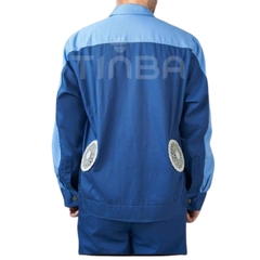 Áo Điều Hòa Kaki Pangrim Màu Xanh