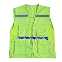 Áo Gile Bảo Hộ Lưới Nhỏ Màu Vàng Chanh