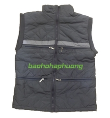 Áo gile bảo hộ trần bông màu chì