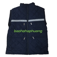 Áo Gile Bảo Hộ Trần Bông Màu Tím Than