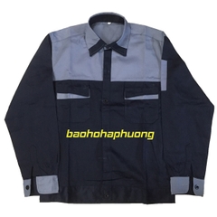 Áo Kỹ Thuật Màu Tím Than Phối Ghi