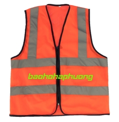 Áo Lưới Bảo Hộ Vải Poly Màu Cam