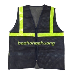 Áo Lưới Phản Quang Màu Tím Than