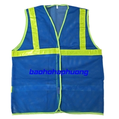 Áo Lưới Phản Quang Màu Xanh Dương
