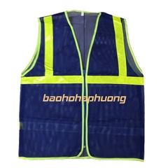 Áo lưới phản quang màu xanh