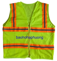 Áo Phản Quang 3M Kéo Khóa Màu Vàng Chanh