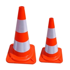 Cọc tiêu giao thông nhựa pvc đỏ trắng