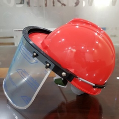 Mũ Gắn Tấm Kính Bảo Hộ Che Mặt