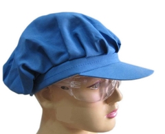 Mũ vải công nhân nữ màu xanh