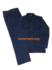 Quần Áo Bảo Hộ Kaki Nam Định Màu Tím Than