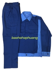 Quần Áo Bảo Hộ Kỹ Sư Phối Màu Xanh