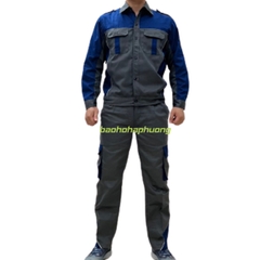 Quần Áo Bảo Hộ Màu Chì Phối Xanh