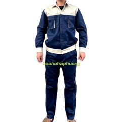 Quần Áo Bảo Hộ Màu Tím Than Phối Ghi