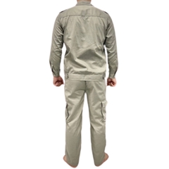 Quần Áo Công Nhân Túi Hộp Màu Ghi